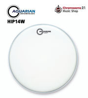 หนังกลองสแนร์ Aquarian รุ่น Hi-Impact White-HIP14W หนังสองชั้นแบบหนาพิเศษ เคลือบ Coated เสริมด้วยเป้า Power Dot ขนาดใหญ่ตรงกลางอีกชั้น ขนาด14นิ้ว