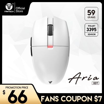 FANTECH ARIA XD7 Gaming Mouse 59g Mouse PIXART 3395 Wired and Wireless Mouse GM8.0 TTC Gold Encoder for Mouse PC Gamer