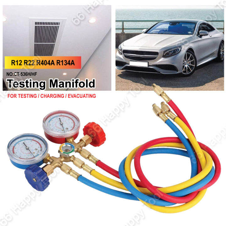 AirConditioner Testing Manifold NOCT536H/HF Pressure Gauge Gas Meter