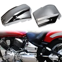 Motorcycle Side Battery Covers Chrome Left Right Protector Fairing For Yamaha Dragstar Vstar XVS1100 Classic Custom 1999-2011