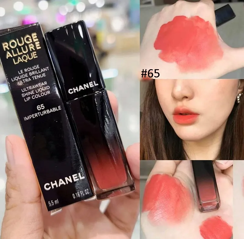  พรอมสง CHANEL rouge allure laque ULTRAWEAR SHINE LIQUID LIP COLOUR  63 64 75 62 55ml  Shopee Thailand