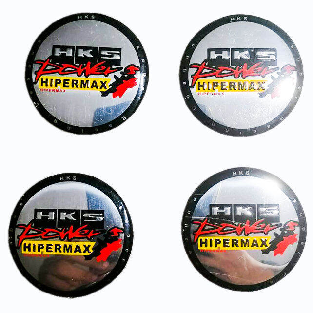 HIPERMAX LOGO 4pcs Car Wheel Center Hub Cap Sticker Cover Metal Case ...