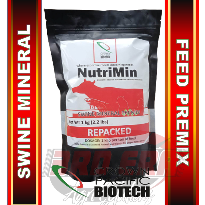 SWINE MINERAL PREMIX NUTRIMIN (REPACKED) 1 KILO Crown Pacific