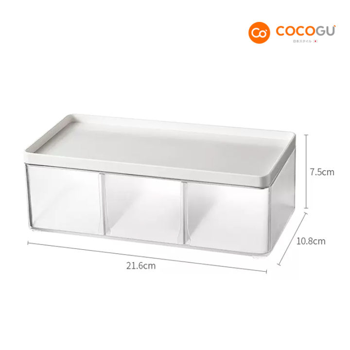 cocogu-กล่องเก็บของตั้งโต๊ะ-คละไซส์