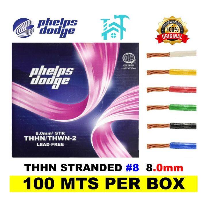 PHELPS DODGE THHN WIRE 8 100 METERS PER ROLL | Lazada PH