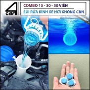 Combo 50 viên sủi rửa kính xe ô tô không cặn, viên sủi rửa kính