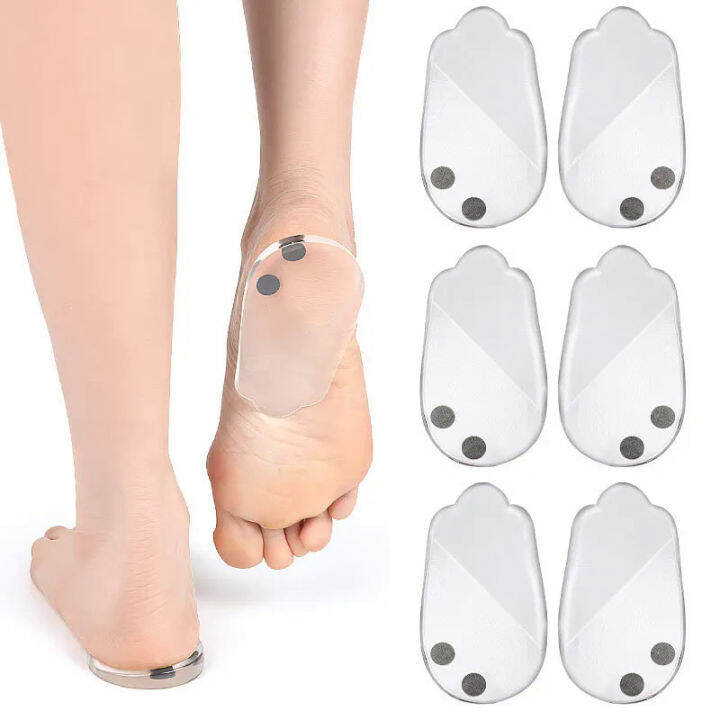 Medial Lateral Heel Insoles Stone Correcting Supination Pronation Silicone Orthopedic