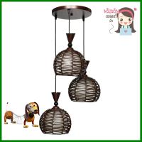 ไฟช่อ CST CT261/3 CLASSIC ไม้ สีน้ำตาล 3หัวCLUSTER PENDANT LAMP CST CT261/3 CLASSIC WOOD BROWN 3-LIGHT **บริการเก็บเงินปลายทาง**