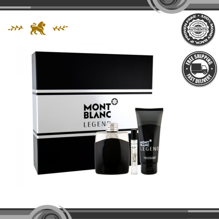 Mont Blanc Perfume Set for Men (100 ML EDT, 100 ML After Shave, 100 ML Shower Gel) Lazada PH