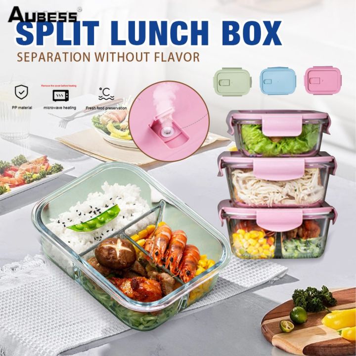 Microwave oven heating glass fresh-keeping box lunch box