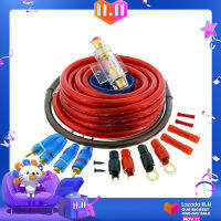 COLOR Car Awg 8 แอมป์สายไฟเครื่องขยายเสียงซับวูฟเฟอร์เคเบิ้ลชุดสายเคเบิล