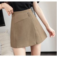 COD ✲ qafh47 SK3010 -S-XXXL MSIA Ready Stock Female Short Skirt High Waist Skirt With Inner Pant 短裤裙显瘦高腰阔腿裤