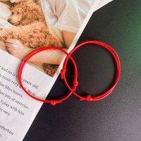 2 PCS/lots Black Red Blue Color Wax Rope Bracelet for Women Adjustable Colorful Men Women Fashion Hand Jewelry Wholesale