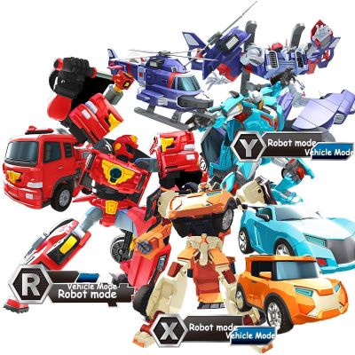 Tobot Warrior Transformation Robot Super Version Toys Cartoon Korea Anime Deformation Car Airplane Action Figures Vehicle Boy