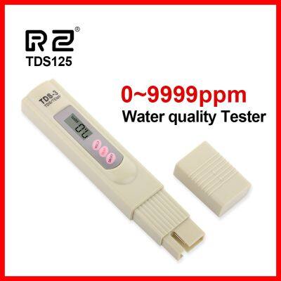 【User-friendly】 RZ แบบพกพาปากกาดิจิตอล TDS Meter Tester คุณภาพน้ำความบริสุทธิ์เครื่องมือทดสอบ0.01ที่ถูกต้องสูงกรองวัด TDS125