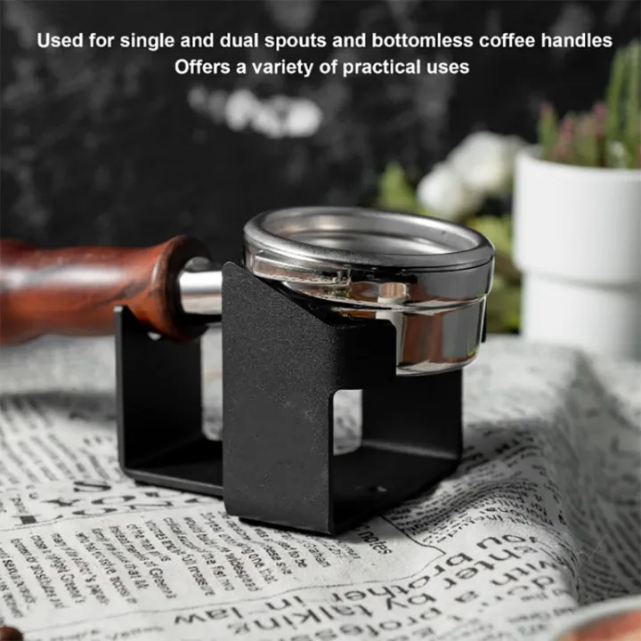 Baosity Aluminum Coffee Portafilter Stand Coffee Tamping Stand Coffee ...