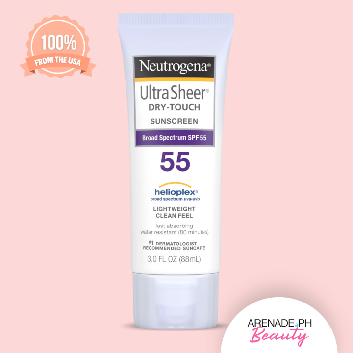 Neutrogena Ultra Sheer Dry Touch Sunscreen Broad Spectrum Spf 55 30 Floz 88ml Lazada Ph 0569