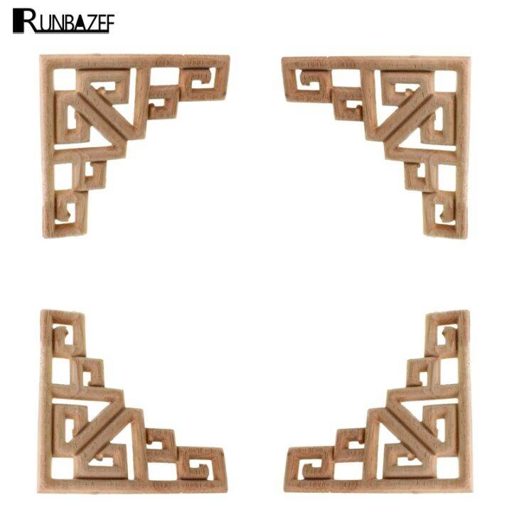 runbazef-decal-corner-frame-doors-furniture-woodcarving-decorative-wooden-figurines-wood-carved-applique-vintage-home-decor