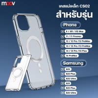 [มีของพร้อมส่ง]Moov CS02 เคสแม่เหล็ก Magnetic Case Samsung S22 / S23 Phone 12 / 13 / 14 / 15 เคสมือถือ เคสซัมซุง เคสโทรศัพท์มือถือ เคสใส กันกระแทก ซิลิโค