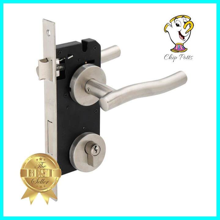 มือจับก้านโยกห้องทั่วไป-mortise-ison-2108-สีสเตนเลสmortise-lever-lockset-ison-2108-stainless-steel-ลดราคาจัดหนัก