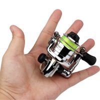 Mini 100 Pocket Spinning Fishing Reel Fishing Tackle Small Spinning Reel 4.3:1 Metal Wheel Pesca Small Reel with 100m Line Fishing Reels