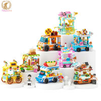 Street View Building Blocks Architecture City Series Diy Assemble Building Bricks Model Toys For Children Gifts