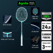 Vợt cầu lông đơn cao cấp Agnite, sợi CARBON