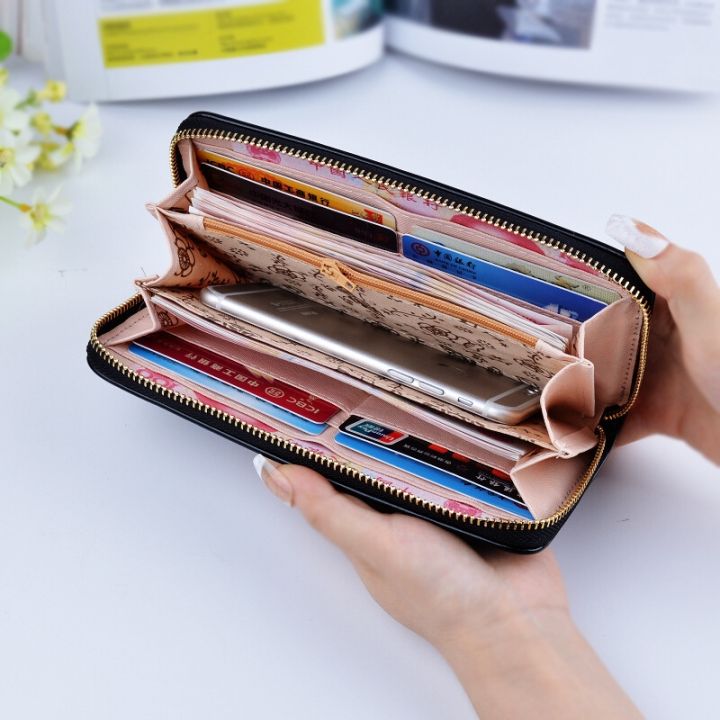 ladies-zipper-purse-large-capacity-practical-hand-wallet-woman-pu-leather-fashion-female-long-section-wallet