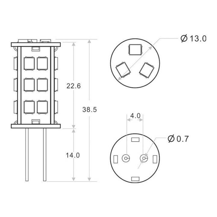 cod-free-cas-lan84-หลอดไฟไฟใต้ตู้12v-24v-หรี่ได้1ชิ้น-ล็อต27led-หลอดไฟ-led-g4