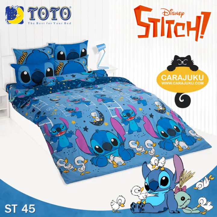 toto-ชุดผ้าปูที่นอน-3-5-ฟุต-ไม่รวมผ้านวม-สติช-stitch-ชุด-3-ชิ้น-เลือกสินค้าที่ตัวเลือก-โตโต้-ชุดเครื่องนอน-ผ้าปู-ผ้าปูที่นอน-ผ้าปูเตียง-สติทช์