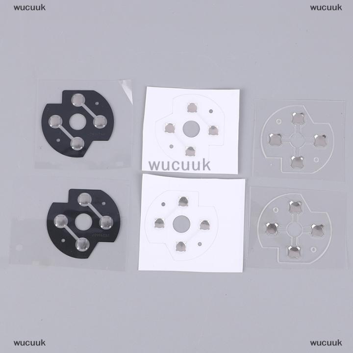 wucuuk-อะไหล่ซ่อม2ชิ้นสำหรับคอนโทรลเลอร์-d-pad-ปุ่มโลหะโดมสติกเกอร์ไฟฟ้า