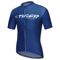 X-TIGER ผู้ชายเสื้อขี่จักรยานแขนสั้น4กระเป๋าด้านหลัง Moisture Wicking Breathable Quick Dry เสื้อขี่จักรยาน