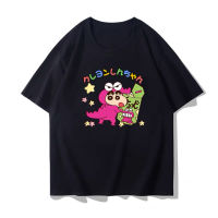 Crayon Shin-chan เครยอนชินจัง Waniyama San ข้อต่อแขนสั้นเสื้อยืดผ้าฝ้ายการ์ตูนญี่ปุ่นน่ารัก