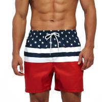 (ETX)Quick-drying swimwear men beach shorts mens swimming trunks suit bath man holiday shorts quarter-print swimming trunk swimsuit