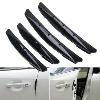 [HOT ZQQIUZWREKW 111] 4Pcs รถประตูด้านข้างขอบป้องกัน Guards Universal Self Adhesive Anti Scratch Collision Auto Protector Trim Strips Sticker