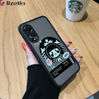 Jizetin A78 OPPO 4G ป้ายแบรนด์แฟชั่น Stabilucs เคสด้านหลังแข็งใสโทรศัพท์ผู้หญิงขอบซิลิโคนอ่อนนุ่มเคสคลุมทั้งหมด