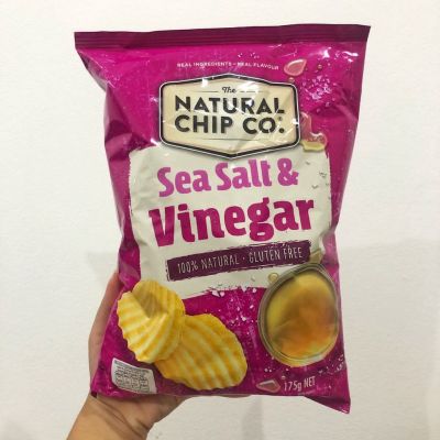 📌 The Natural Chip Co Sea Salt &amp; Vinegar 175g The Natural Chip Co เกลือทะเลและน้ำส้มสายชู 175g (จำนวน 1 ชิ้น)