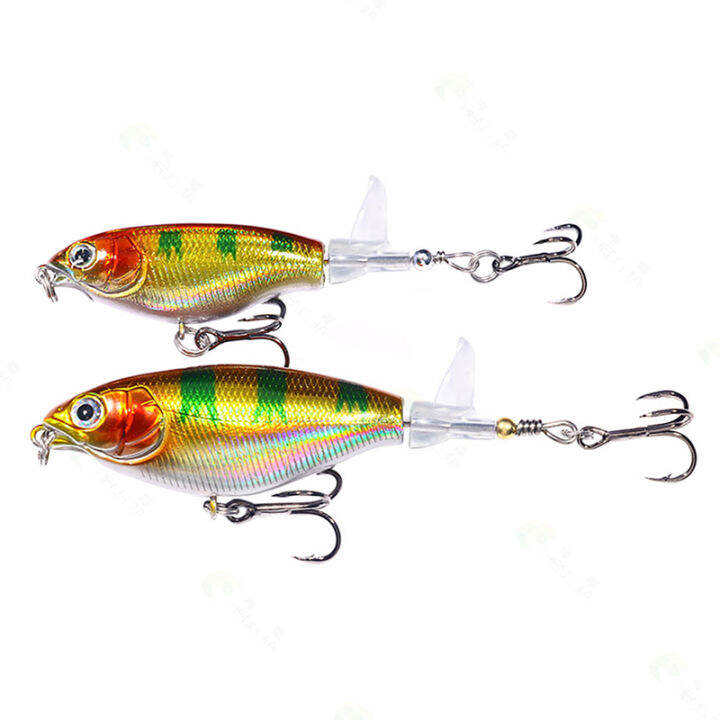 laogeliang-1pcs-whopper-ล่อ-topwater-เหยื่อตกปลาหมุนหางลอย-spinner-เหยื่อแข็ง-popper-เบสเทียม