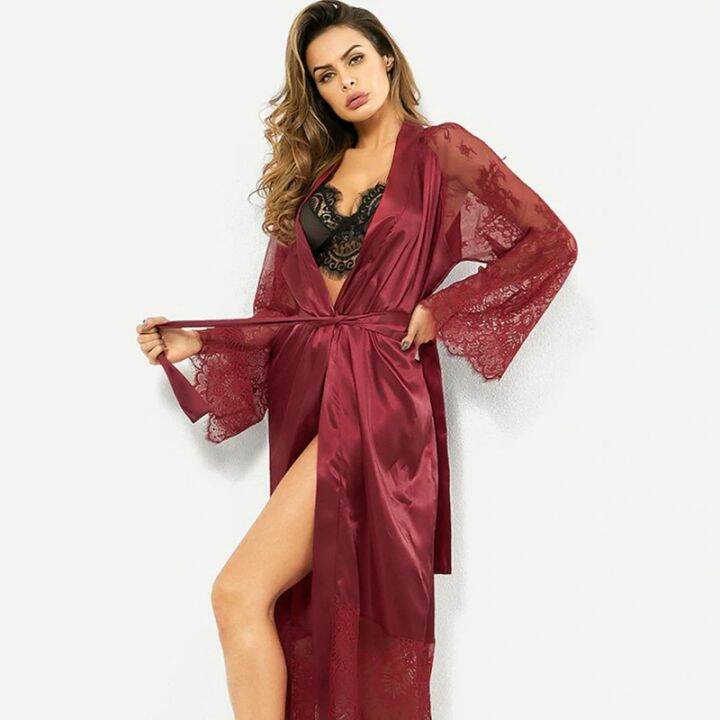 ice-silk-long-robe-lace-embroidery-perspective-long-sleeve-long-sleepwear-pajama