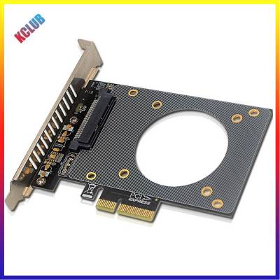 U.2 SFF-8639ไปยัง PCI-E การ์ดขยาย X4 4000MB/S การ์ดต่อดีไซน์ลายโปร่งไรเซอร์การ์ดแข็งแรงเคสระบายความร้อน GEN4สนับสนุนการ์ด SSD