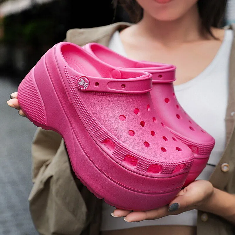 high platform crocs