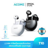 [ส่งฟรีถึง31มค] ACOME T10 หูฟังบลูทูธ 5.3 Bluetooth Speaker บลูทูธไร้สาย กึ่งอินเอียร์ กันน้ำ ไมโครโฟนในตัว TWS รับประกัน 1ปี