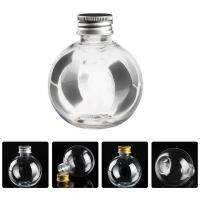 20pcs Empty PET Clear Bottles Plastic Bottle Round Ball Bulb Bottle Spray Bottle Leak Proof Bulb Bottle Water Bottle for Home