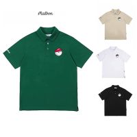 ✔ new J.LINDEBERG DESCENTE PEARLY GATES ANEW FootJoyˉ MALBON Uniqlo MAELON golf mens and womens short-sleeved POLO shirt summer lapel button golf 2023 new T-shirt