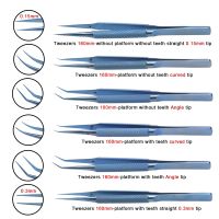 Titanium Alloy Ophthalmic Forceps Straight Curved Angle Tip Forceps Ophthalmic Eye Instrument Autoclavable