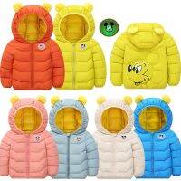 Disney Mickey Mouse Down Winter Jackets For Kids LED Light Lightweight Warm Coats Toddler Boys Girls Outwear Hooded Coats 2 8T