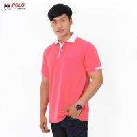 เสื้อโปโล KanekoTK สีสด ยับยาก สีโอรส PK020 (ชาย) - PMKPOLOMAKER