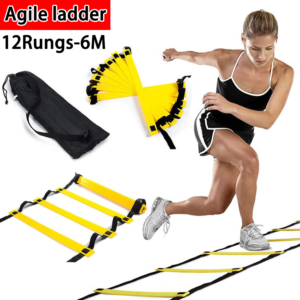 6M Speed Agility Fitness Training Ladder Footwork Football 12-rung Soccer Tool 