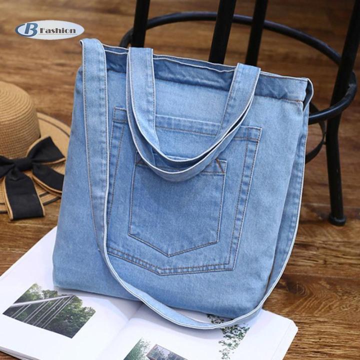 Fashion Shoulder Bag Female Crossbody Handbag Blue Denim Jeans