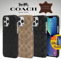 BOUND （in stock）(ของแท้+แถมฟิล์ม) เคส COACH Slim Wrap สำหรับ iPhone 14 Pro / 14 Pro Max / 13 Pro / 13 Pro Max